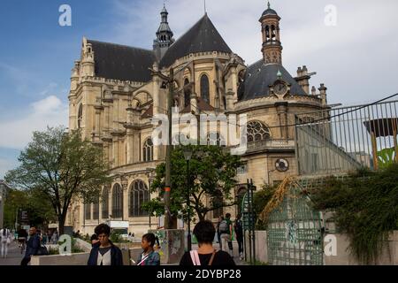 Lllustration de la vie quotidienne à Paris, France. Lllustration du quotidien à Paris en France. Banque D'Images