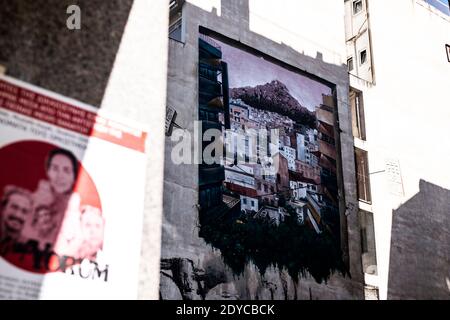 Graffiti à Athènes, Grèce, 2020 Banque D'Images