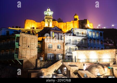 Bath area in Old town of Tbilisi, one of the most famous travel place Stock Photo