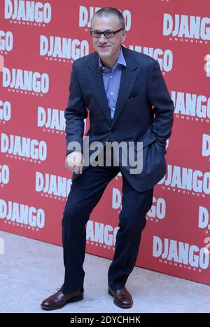 L'acteur Christoph Waltz participe à la photocall 'Django Unchained' le 4 janvier 2013 à Rome, en Italie. Photo par Eric Vandeville/ABACAPRESS.COM Banque D'Images