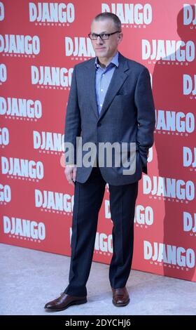 L'acteur Christoph Waltz participe à la photocall 'Django Unchained' le 4 janvier 2013 à Rome, en Italie. Photo par Eric Vandeville/ABACAPRESS.COM Banque D'Images