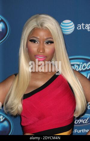 Nicki Minaj arrive à la première de 'American Idol' saison 12 à Los Angeles, CA, USA le 09 janvier 2013. Photo de Krista Kennel/ABACAPRESS.COM Banque D'Images