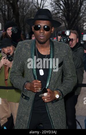 Theophilus Londres arrive à la haute-Couture Printemps-été 2013 salon de la collection Chanel au Grand Palais de Paris, France, le 22 janvier 2013. Photo de Nicolas Genin/ABACAPRESS.COM Banque D'Images