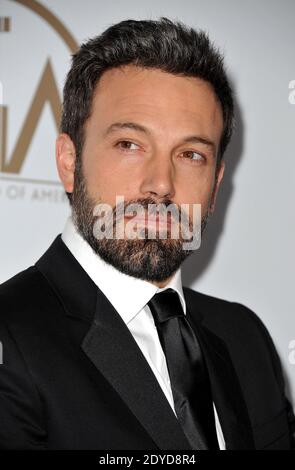 Ben Affleck arrive au 24e Prix annuel de la Guilde des producteurs, qui a eu lieu à l'hôtel Beverly Hilton de Los Angeles, en Californie, aux États-Unis, le 26 janvier 2013. Photo de Lionel Hahn/ABACAPRESS.COM Banque D'Images