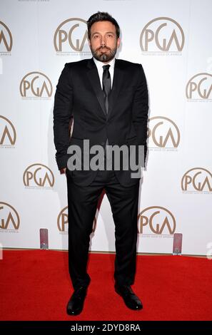 Ben Affleck arrive au 24e Prix annuel de la Guilde des producteurs, qui a eu lieu à l'hôtel Beverly Hilton de Los Angeles, en Californie, aux États-Unis, le 26 janvier 2013. Photo de Lionel Hahn/ABACAPRESS.COM Banque D'Images