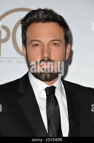 Ben Affleck arrive au 24e Prix annuel de la Guilde des producteurs, qui a eu lieu à l'hôtel Beverly Hilton de Los Angeles, en Californie, aux États-Unis, le 26 janvier 2013. Photo de Lionel Hahn/ABACAPRESS.COM Banque D'Images