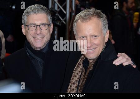 Jeffrey Friedman et Rob Epstein assistent à la première de la Lovelace lors de la 63e Berlinale, Berlin International film Festival à Friedrichstadt-Palast à Berlin, Allemagne, le 09 février 2013. Photo d'Aurore Marechal/ABACAPRESS.COM Banque D'Images