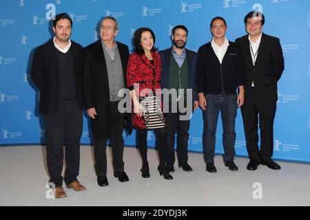 Les acteurs Sergio Hendandez, Paulina Garcia, le réalisateur Sebastian Lelio et les producteurs participant au photocall 'Gloria' lors de la 63e Berlinale, Berlin International film Festival à Berlin, Allemagne, le 10 février 2013. Photo d'Aurore Marechal/ABACAPRESS.COM Banque D'Images