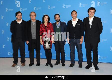 Les acteurs Sergio Hendandez, Paulina Garcia, le réalisateur Sebastian Lelio et les producteurs participant au photocall 'Gloria' lors de la 63e Berlinale, Berlin International film Festival à Berlin, Allemagne, le 10 février 2013. Photo d'Aurore Marechal/ABACAPRESS.COM Banque D'Images