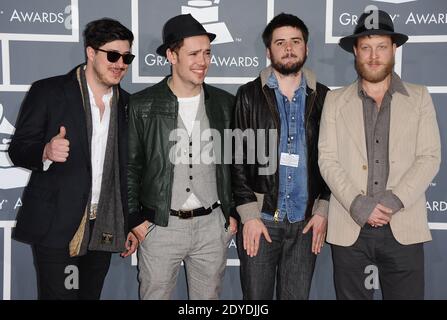 Mumford & Sons arrive au 55e GRAMMY Awards annuel au Staples Center de Los Angeles, Californie, Etats-Unis, le 10 février 2013. Photo de Lionel Hahn/ABACAPRESS.COM Banque D'Images