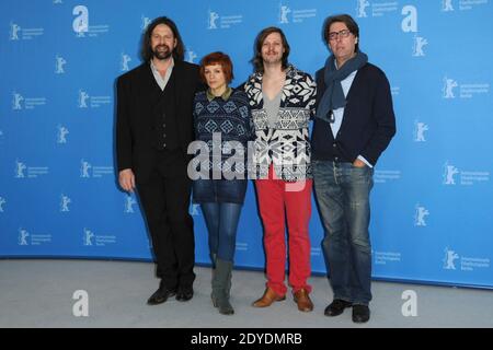 L'acteur Johan Heldenbergh, l'actrice Veerle Baetens, le réalisateur Felix Van Groeningen et le producteur Dirk Impens assistent à la séance photo « The Broken Circle Breakdown » lors de la 63e Berlinale, Berlin International film Festival à Berlin, Allemagne, le 12 février 2013. Photo d'Aurore Marechal/ABACAPRESS.COM Banque D'Images