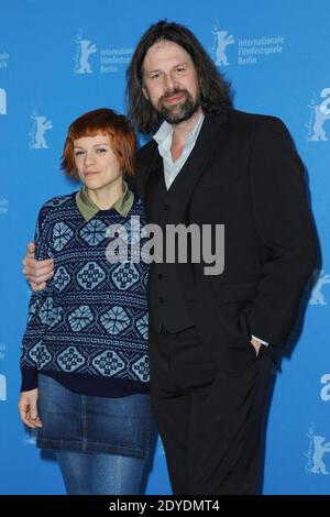 L'actrice Veerle Baetens et l'acteur Johan Heldenbergh assistent à la séance photo « The Broken Circle Breakdown » lors de la 63e Berlinale, Berlin International film Festival à Berlin, Allemagne, le 12 février 2013. Photo d'Aurore Marechal/ABACAPRESS.COM Banque D'Images