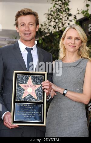 Naomi Watts assiste à la cérémonie où Simon Baker est honoré d'une étoile sur le Hollywood Walk of Fame le 14 février 2013 à Los Angeles, Californie. Photo de Lionel Hahn/ABACAPRESS.COM Banque D'Images