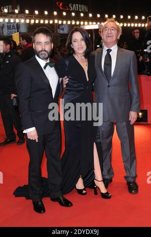 Sebastian Lelio, Paulina Garcia et Sergio Hendandez assistent à la cérémonie de clôture lors de la 63e Berlinale, Berlin International film Festival à Berlin, Allemagne, le 16 février 2013. Photo d'Aurore Marechal/ABACAPRESS.COM Banque D'Images