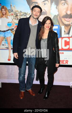 Vincent Desagnat et sa femme Audrey Garcia assistent à la première de 'vive la France' qui s'est tenue au cinéma UGC Bercy à Paris, France, le 19 février 2013. Photo de Jerome Domine/ABACAPRESS.COM Banque D'Images