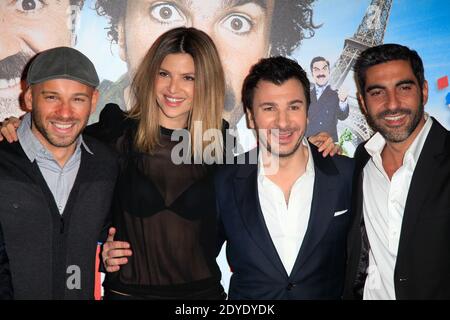 Franck Gastabide, Isabelle Funaro, Michael Youn et Ary Abittan assistent à la première de 'vive la France' qui s'est tenue au cinéma UGC Bercy à Paris, France, le 19 février 2013. Photo de Jerome Domine/ABACAPRESS.COM Banque D'Images