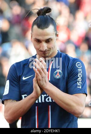 Zlatan Ibrahimovic du PSG lors du match de football de la première Ligue française, PSG vs Nancy à Paris, France, le 9 mars 2013. PSG a gagné 2-1 photo par ABACAPRESS.COM Banque D'Images