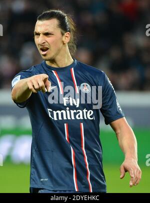 Zlatan Ibrahimovic du PSG lors du match de football de la première Ligue française, PSG vs Nancy à Paris, France, le 9 mars 2013. PSG a gagné 2-1 photo par ABACAPRESS.COM Banque D'Images