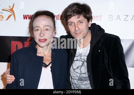 Dominique Frot et Etienne Faure à la première française du film « Desodres » qui s'est tenu au Cinéma des Cineastes à Paris, France, le 26 mars 2013. Photo de Audrey Poree/ABACAPRESS.COM Banque D'Images