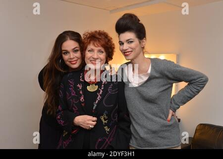 Lola Dewaere, Andrea Ferreol et Sophie Carrier à l'enregistrement du séjour Dimanche le 13 mars 2013 à Paris, France. Photo de Max Colin/ABACAPRESS.COM Banque D'Images