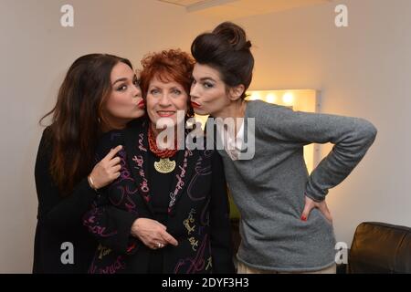 Lola Dewaere, Andrea Ferreol et Sophie Carrier à l'enregistrement du séjour Dimanche le 13 mars 2013 à Paris, France. Photo de Max Colin/ABACAPRESS.COM Banque D'Images