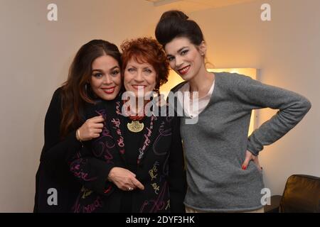 Lola Dewaere, Andrea Ferreol et Sophie Carrier à l'enregistrement du séjour Dimanche le 13 mars 2013 à Paris, France. Photo de Max Colin/ABACAPRESS.COM Banque D'Images