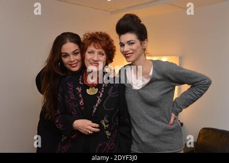 Lola Dewaere, Andrea Ferreol et Sophie Carrier à l'enregistrement du séjour Dimanche le 13 mars 2013 à Paris, France. Photo de Max Colin/ABACAPRESS.COM Banque D'Images