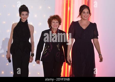 Sophie Carrier, Andrea Ferreol et Lola Dewaere à l'enregistrement du séjour Dimanche le 13 mars 2013 à Paris, France. Photo de Max Colin/ABACAPRESS.COM Banque D'Images