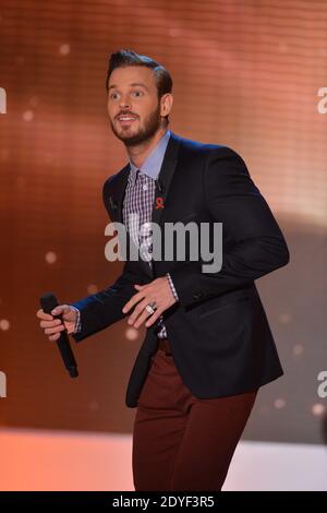 M Pokora à l'enregistrement du vivre Dimanche le 27 mars 2013 à Paris, France. Photo de Max Colin/ABACAPRESS.COM Banque D'Images