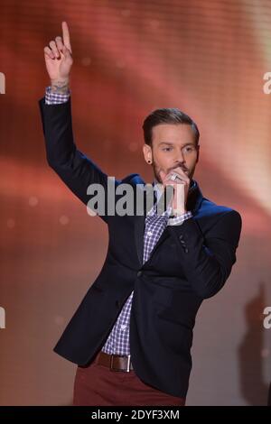 M Pokora à l'enregistrement du vivre Dimanche le 27 mars 2013 à Paris, France. Photo de Max Colin/ABACAPRESS.COM Banque D'Images