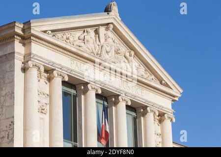 France Nice Côte d'Azur Palais de Justice Banque D'Images