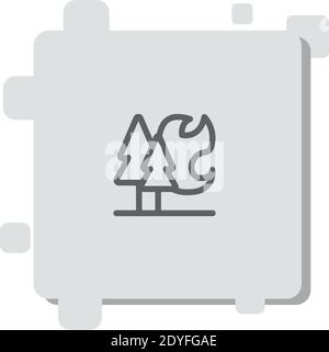 icône de vecteur de feu de forêt illustration moderne de vecteur simple Illustration de Vecteur