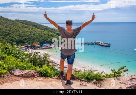 La vie est belle et agréable Koh Larn District Chonburi près Pattaya Thaïlande Asie Banque D'Images