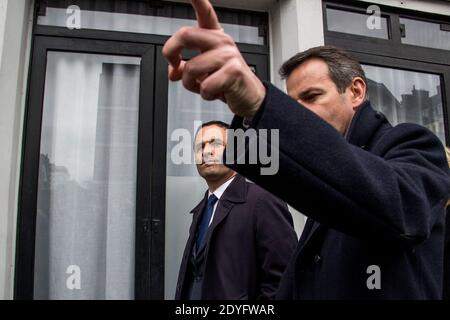 Benoit Hamon visite Rennes. Dans le cadre de sa campagne pour l'élection présidentielle de 2017, Benoit HAMON, candidat du Parti socialiste (PS) et de l'Europe Banque D'Images