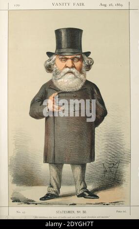 Austen Henry Layard, Vanity Fair, 1869-08-28. Banque D'Images