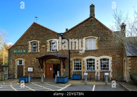 The Museum, dans la ville marchande d'Oakham, Rutland, Angleterre, Grande-Bretagne ; Royaume-Uni Banque D'Images