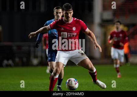 Bristol, Royaume-Uni. 26 décembre 2020. Chris Martin de Bristol City en action contre le match de championnat de Wycombe Wanderers EFL Skybet, Bristol City contre Wycombe Wanderers au stade Ashton Gate à Bristol, Avon le lendemain de Noël, samedi 26 décembre 2020. Cette image ne peut être utilisée qu'à des fins éditoriales. Utilisation éditoriale uniquement, licence requise pour une utilisation commerciale. Aucune utilisation dans les Paris, les jeux ou les publications d'un seul club/ligue/joueur. photo de Lewis Mitchell/Andrew Orchard sports Photography/Alamy Live News crédit: Andrew Orchard sports Photography/Alamy Live News Banque D'Images