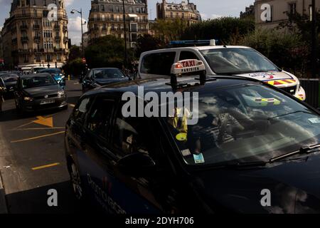 Lllustration de la vie quotidienne à Paris, France. Lllustration du quotidien à Paris en France. Banque D'Images