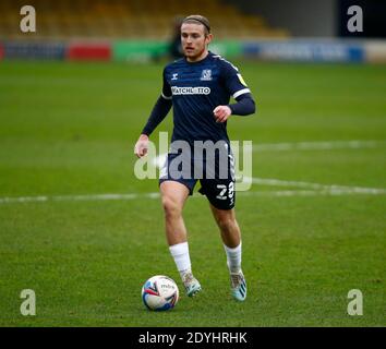 Southend, Royaume-Uni. 26 décembre 2020. SOUTHEND, ANGLETERRE - DÉCEMBRE 26: Kyle Taylor de Southend United (en prêt de l'AFC Bournemouth) pendant la Sky Bet League 2 entre Southend United et Colchester United au Roots Hall Stadium, Southend, Royaume-Uni le 26 décembre 2020 crédit: Action Foto Sport/Alay Live News Banque D'Images