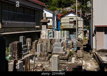 Cimetière japonais de Nishizu-Cho, Japon Banque D'Images