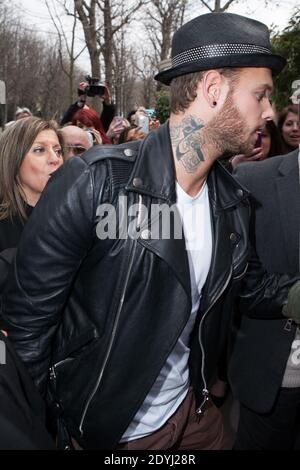 Matt Pokora arrive au Studio Gabriel à Paris, France, le 3 avril 2013 pour l'enregistrement du spectacle vivant Dimanche. Photo de Audrey Poree/ABACAPRESS.COM Banque D'Images