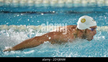 Lors des Championnats de natation français 2013, à la piscine de Brequigny à Rennes, le 13 avril 2013. Photo de Christian Liewig/ABACAPRESS.COM Banque D'Images