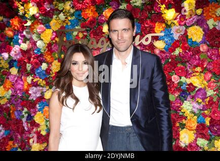 EVA Longoria et James Ferragamo assistent au « Ferragamo célèbre le lancement de l'ICONA soulignant le 35e anniversaire de Vara » au 530 West 27th Street à New York City, NY, USA, le 30 avril 2013. Photo par ABACAPRESS.COM Banque D'Images