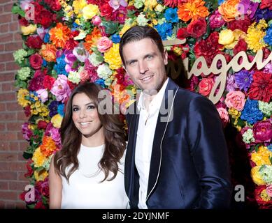 EVA Longoria et James Ferragamo assistent au « Ferragamo célèbre le lancement de l'ICONA soulignant le 35e anniversaire de Vara » au 530 West 27th Street à New York City, NY, USA, le 30 avril 2013. Photo par ABACAPRESS.COM Banque D'Images