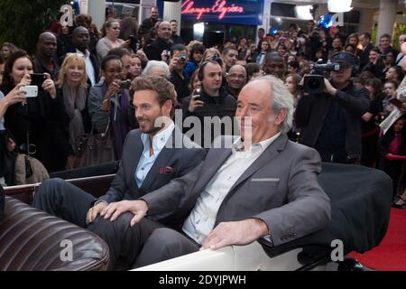 Matt Pokora et Maxime le Forestier arrivent pour la bande de la série télévisée "champs-Elysées" qui s'est tenue au Studio Gabriel à Paris, France, le 3 mai 2013. Photo de Audrey Poree/ABACAPRESS.COM Banque D'Images