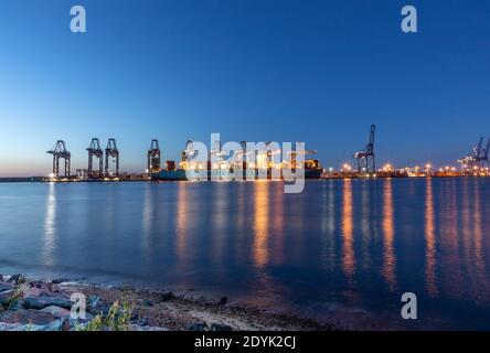 Port de Felixstowe Banque D'Images