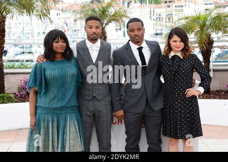 Octavia Spencer, Michael B. Jordan, Ryan Coogler, Melonie Diaz posant à la Station Fruitvale photo tenue au Palais des Festivals dans le cadre du 66e festival de Cannes, le 16 mai 2013. Photo de Nicolas Briquet/ABACAPRESS.COM Banque D'Images