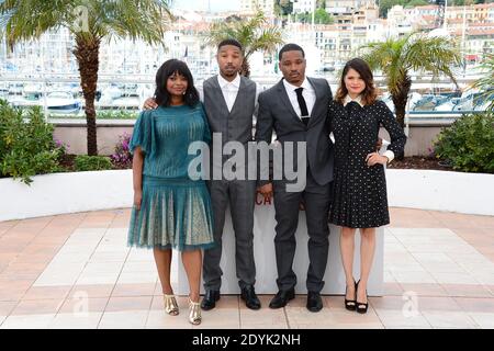 Octavia Spencer, Michael B. Jordan, Ryan Coogler, Melonie Diaz posant à la Station Fruitvale photo tenue au Palais des Festivals dans le cadre du 66e festival de Cannes, le 16 mai 2013. Photo de Nicolas Briquet/ABACAPRESS.COM Banque D'Images