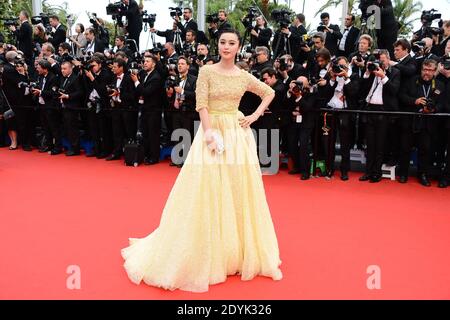 Fan Bing Bing arrive à la projection du film "Jeune et Jolie", réalisé par François Ozon, qui s'est tenu au Palais des Festivals dans le cadre du 66e festival de Cannes, le 16 mai 2013. Photo de Nicolas Briquet/ABACAPRESS.COM Banque D'Images