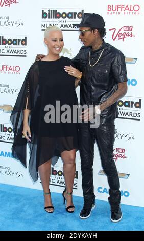 Wiz Khalifa, Amber Rose, les Billboard Music Awards 2013 qui se sont déroulés au MGM Grand Garden Arena de Las Vegas, NV, États-Unis, le 19 mai 2013 (photo : wiz Khalifa, Amber Rose). Photo de Baxter/ABACAPRESS.COM Banque D'Images